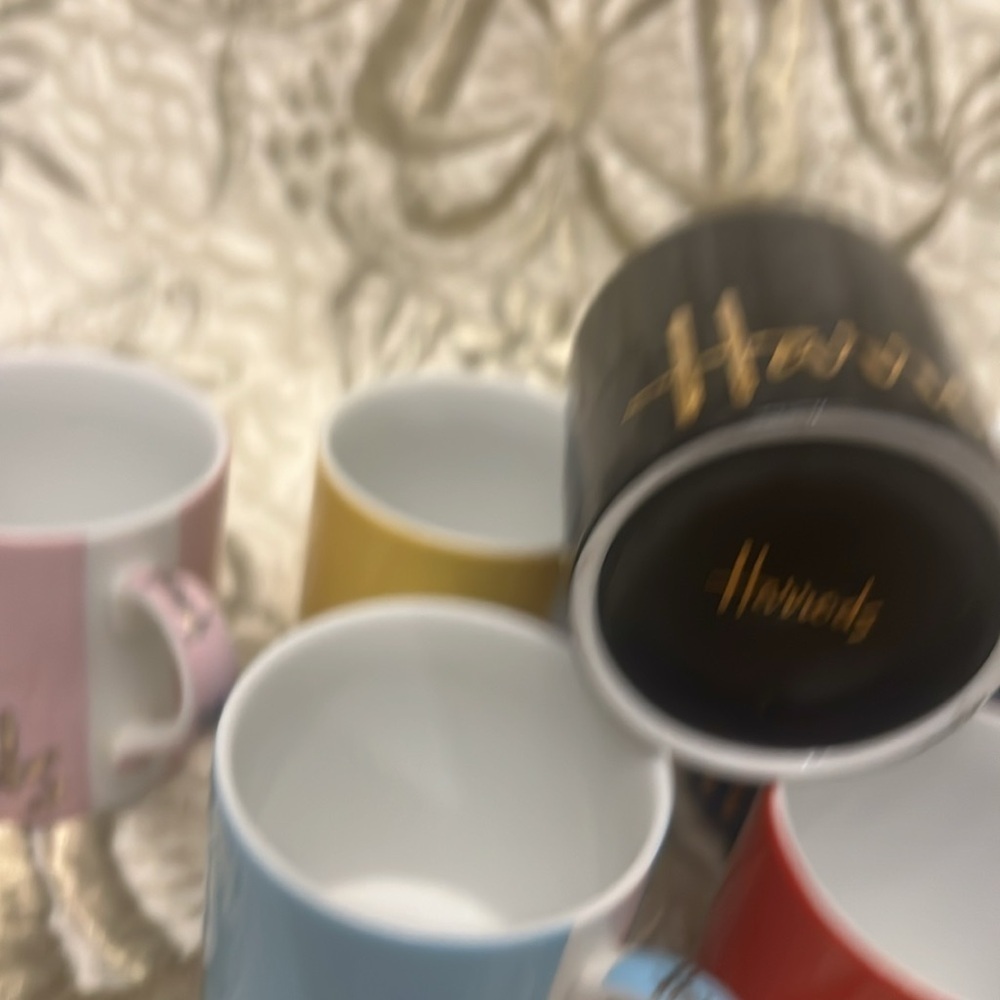 Harrods - espresso mugs set of 6 - NWOT - Picture 5 of 5